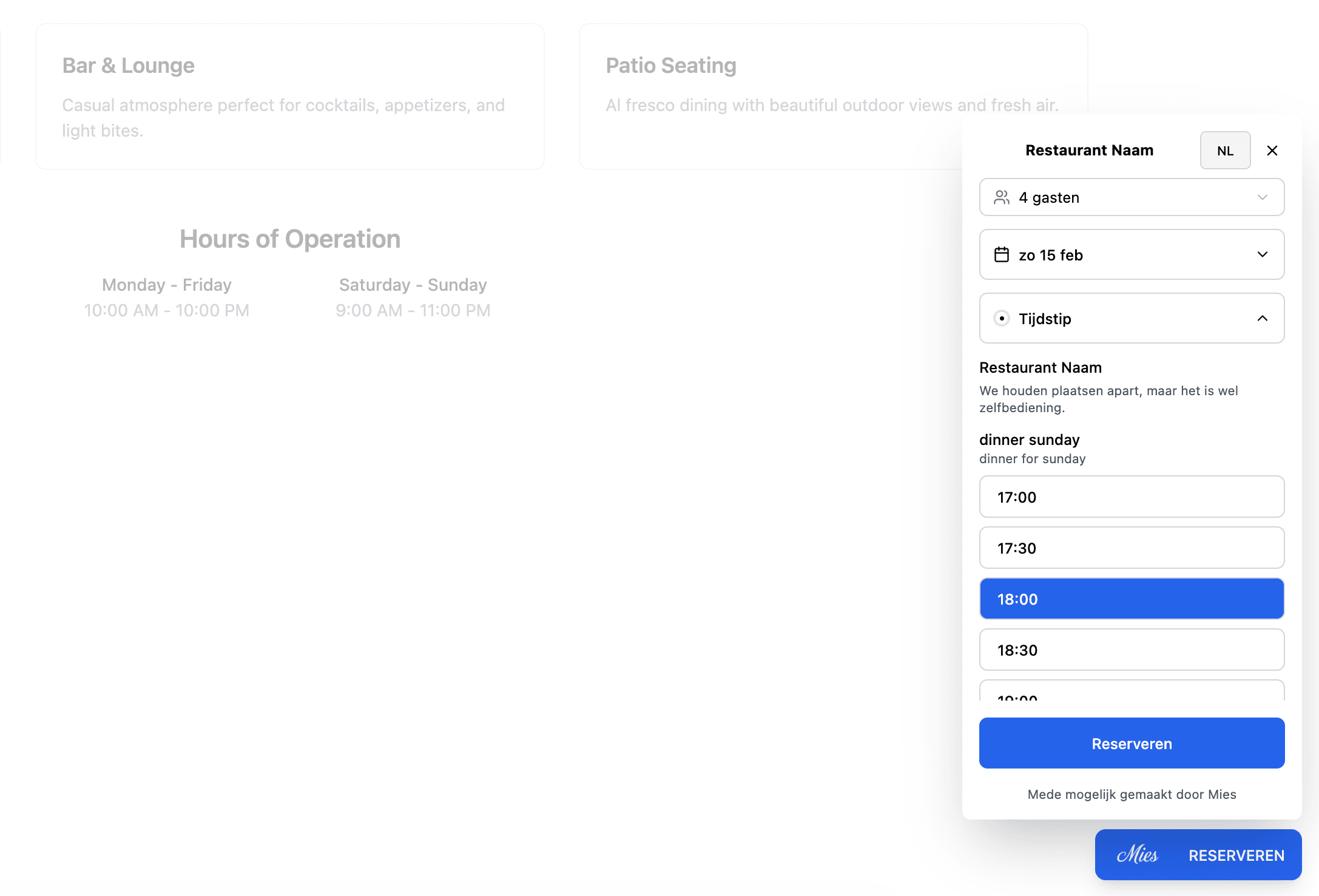 Customizable Website Widget